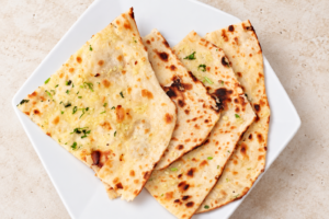 Garlic naan served at Himchuli Highlands